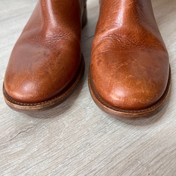 Tory Burch Boots Womens Size 6 Brown Nadine Leather Riding Tall Fall Wear - Picture 5 of 16